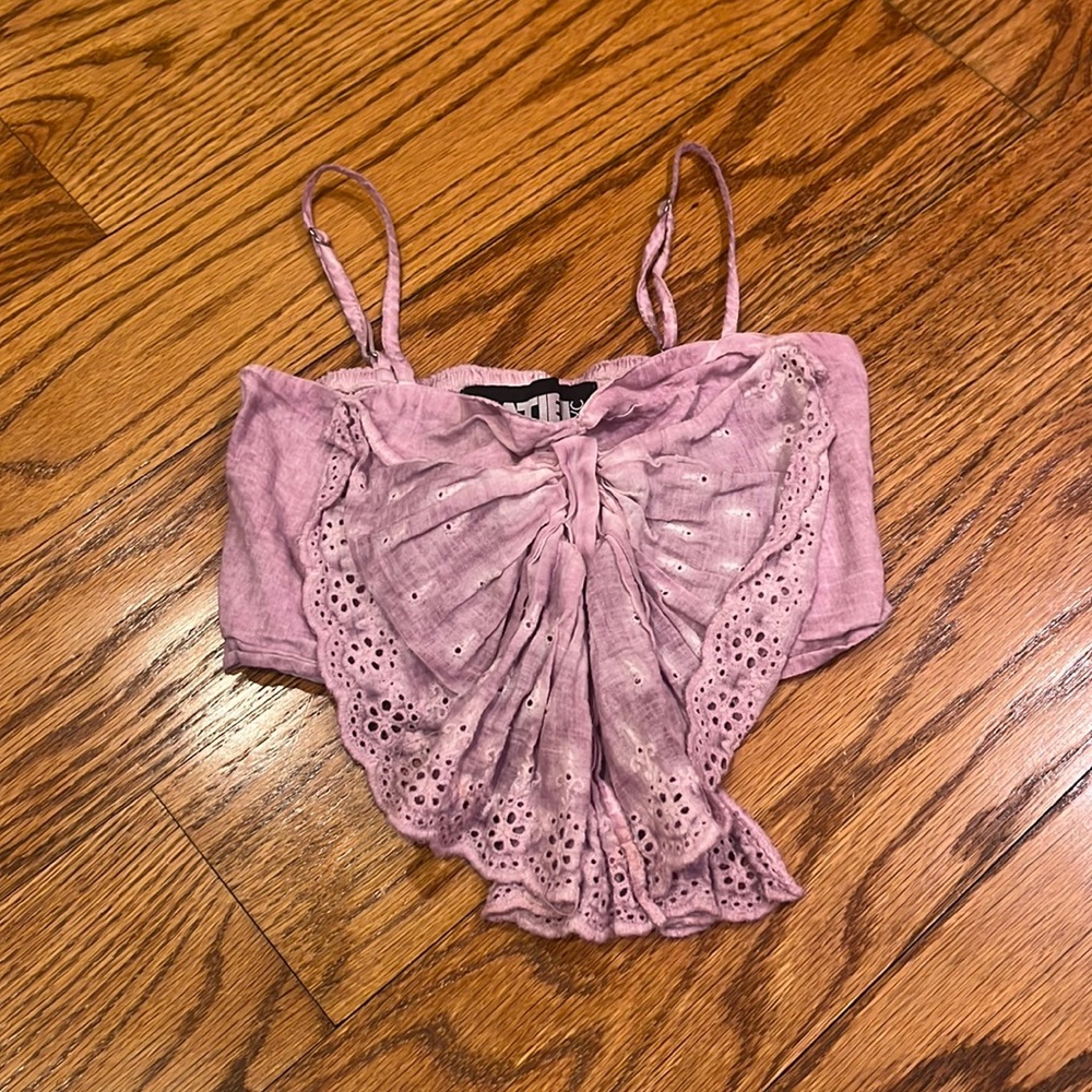 Katie J NYC Girl’s Purple Crop Top Size S